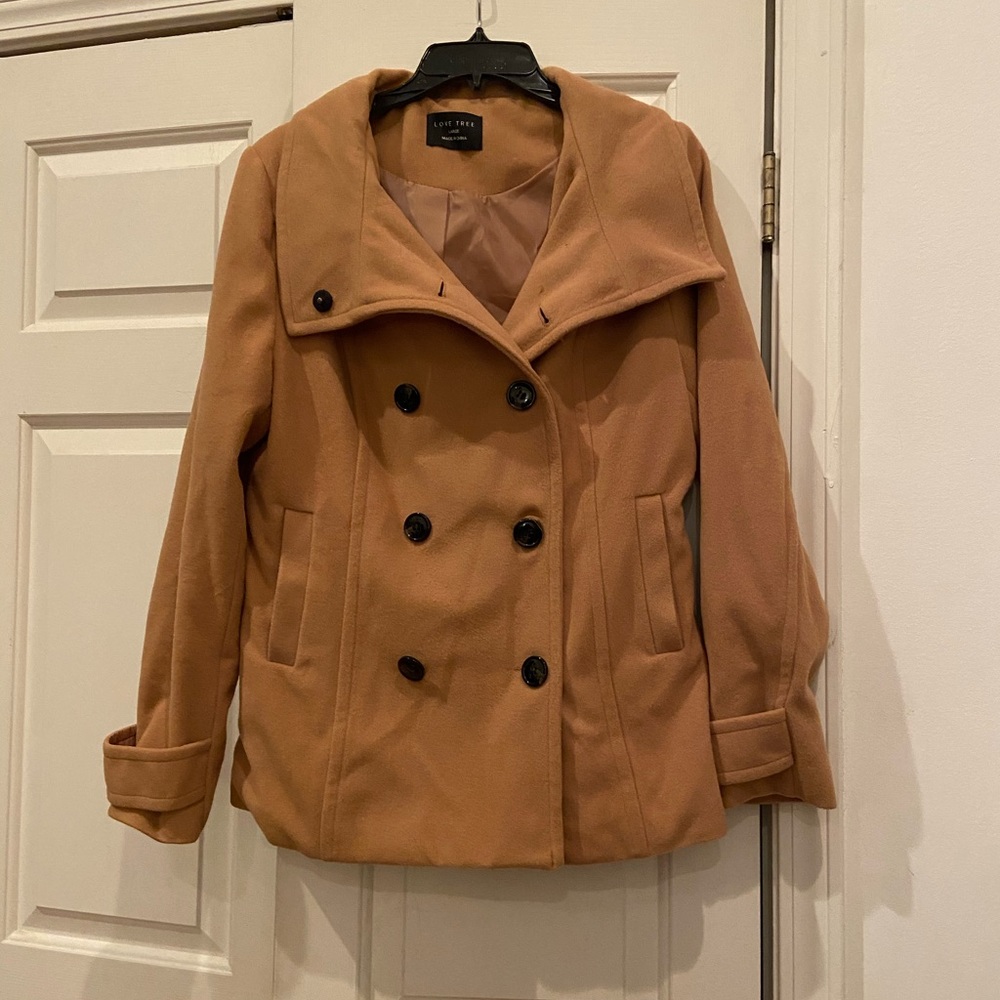Tan Peacoat